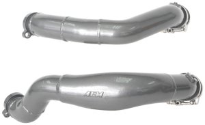 BMW M4 Intercooler Charge Pipe Kit - AEM Induction - Mandrel-Bent Aluminum - Gunmetal Gray - `15-`20